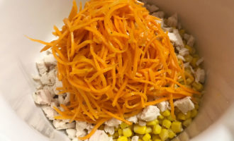 Рецепт салата с корейской морковью